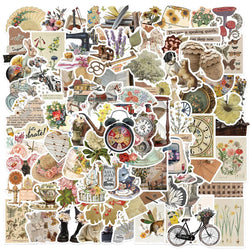 Retro Cartoon Graffiti Stickers: Laptop, Luggage, Skateboard, Phone, Guitar, Car Decals (10/30/50/100PCS) (Online Order Only)
