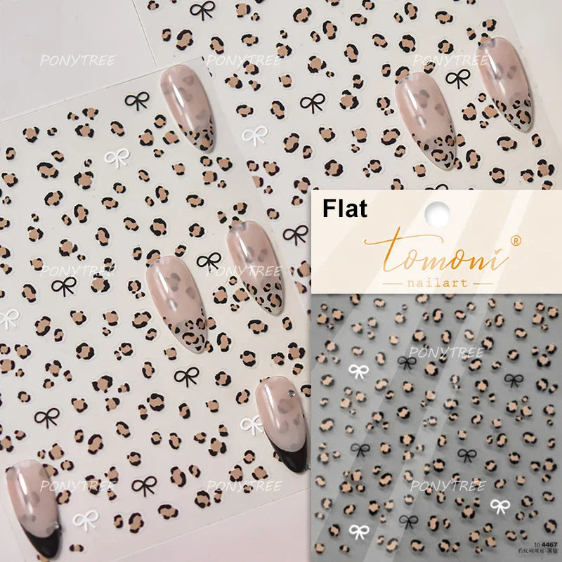 Colourful Grid Bowknot Charming Silk Ribbon Tie Chic 5D Self Adhesive Nail Art Sticker Sparkle Crystal Rhinestone Manicure Decal (ONLINE ORDER ONLY)