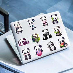 10/30/50PCS Cute Panda PVC Sticker Aesthetic Decoration Scrapbooking Korean Stationery DIY Hand Accounting School Supplies (ONLINE ORDER ONLY)