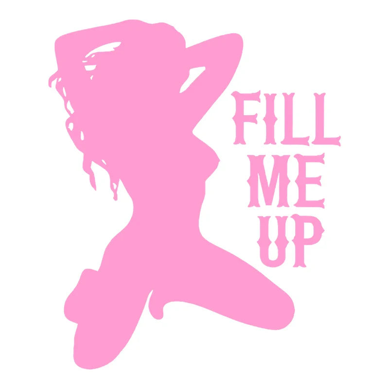 Funny Fuel Tank Cap Sticker for Car Decoration Sexy Beauty Exterior Accessories Stickers High Quality Waterproof Vinyl Decals (ONLINE ORDER ONLY)