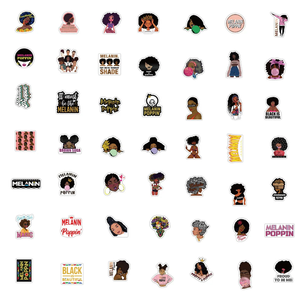 Singer and Rapper Melanin Sticker Packs (ONLINE ORDER ONLY)