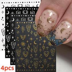 5/8Pcs 3D Hawaiian Flowers Nail Art Stickers Summer Decors with Tropical Leaves Slider Vibrant Pink & White Flowers for Parties* (ONLINE ORDER ONLY)