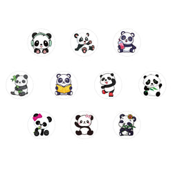 100-500pcs Cute Panda Cartoon Stickers Reward Sticker for Kids Gift Decoration Envelope Sealing Labels Stationery Stickers 1inch (ONLINE ORDER ONLY)