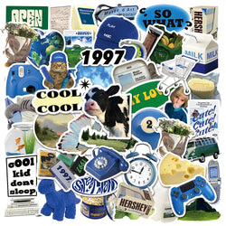 Cartoon Stickers Pack: Aesthetic Cute Decals for Phone, Laptop, Bike, Suitcase, Scrapbook, Guitar, Car - Waterproof (ONLINE ORDER ONLY)