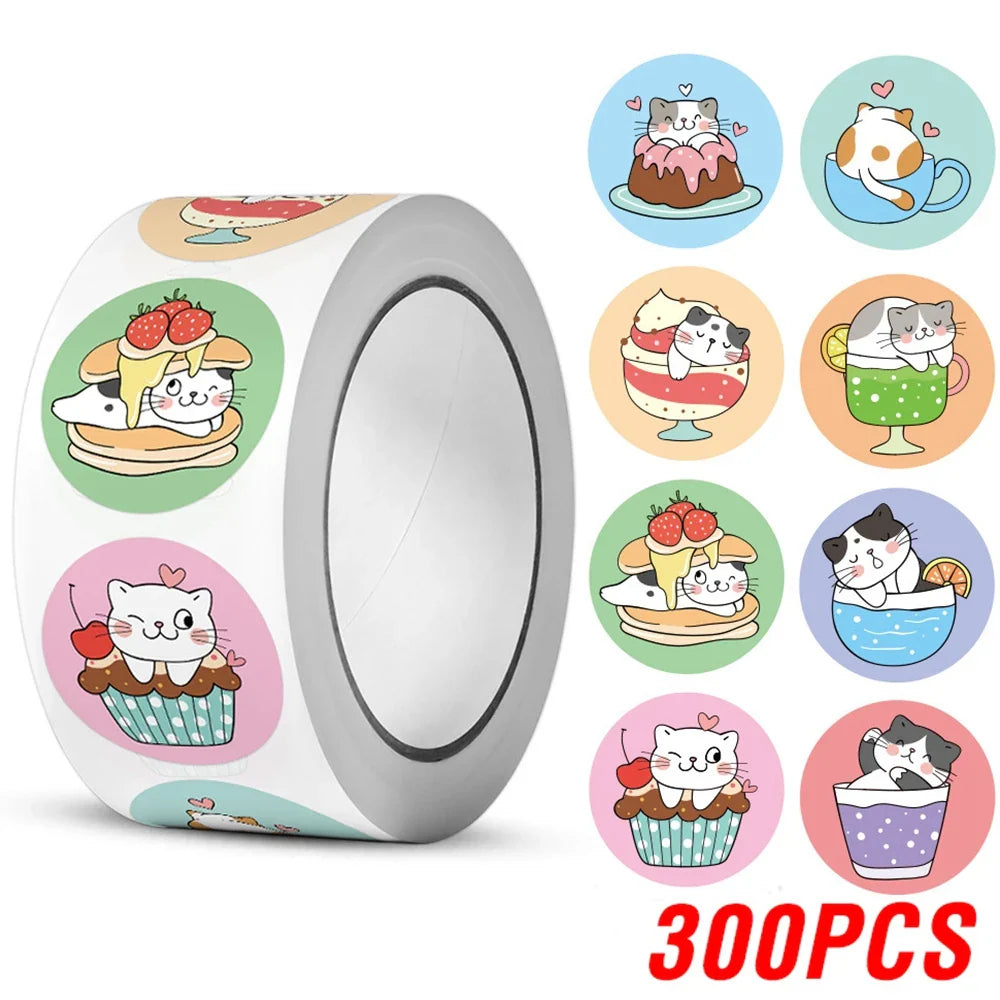 100-500pcs New Reward Sticker Teacher Child Classic Cute Decor Sticker For School Class Kids Student 1 Inch Round Stickers (ONLINE ORDER ONLY)
