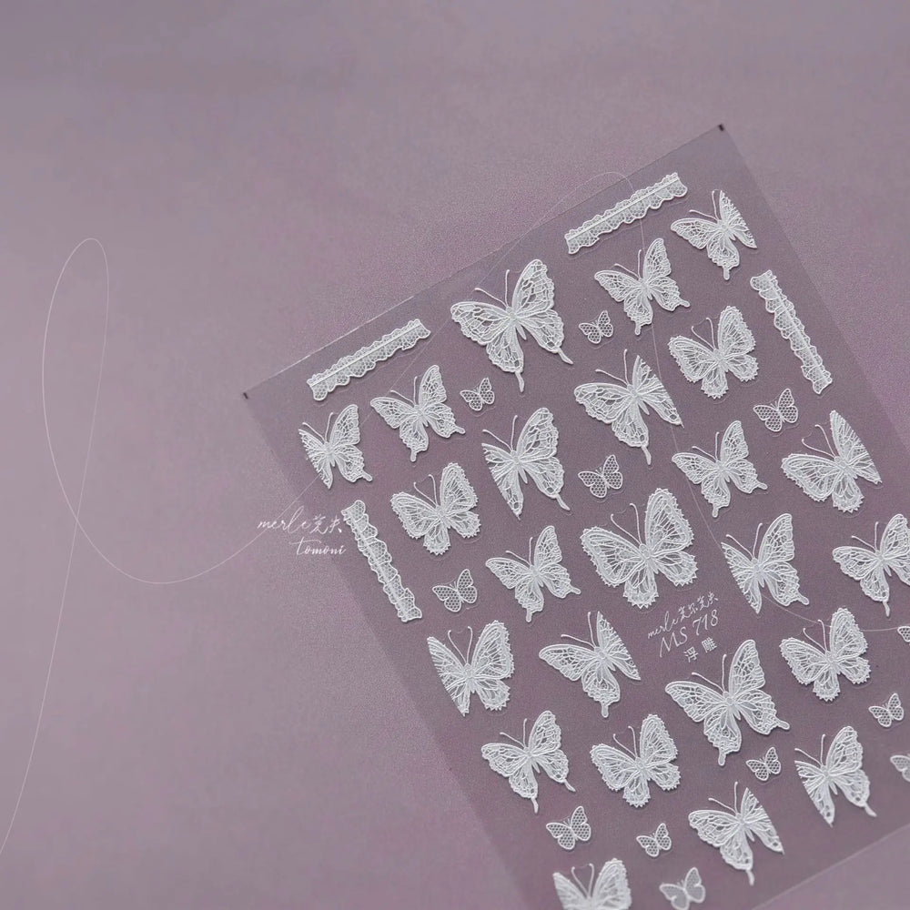 Dreamy Chic Butterfly Flower Bowknot Square Rhinestone Crystal 5D Self Adhesive Nail Art Stickers Fantasy Shiny Manicure Decals (ONLINE ORDER ONLY)