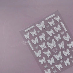 Dreamy Chic Butterfly Flower Bowknot Square Rhinestone Crystal 5D Self Adhesive Nail Art Stickers Fantasy Shiny Manicure Decals (ONLINE ORDER ONLY)