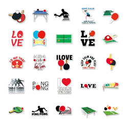 10/50PCS Table Tennis Cartoon Doodle Waterproof Sticker Decorative Luggage Laptop Helmet Skateboard Bike Motorcycle (ONLINE ORDER ONLY)