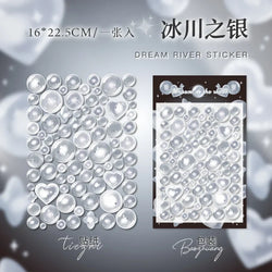 1PCS Kawaii Laser Bubbles Decorative Stickers Diary Idol Photocards DIY Craft Stickers Scrapbooking Stickers Confetti Sticker (Online Order Only)