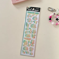 8Pcs/lot Korean ins Butterfly Rose Sticker Diary Scrapbooking DIY Album Decoration Sticker Aesthetic Stationery Art Supplies (ONLINE ORDER ONLY)