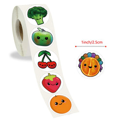 100-500pcs Cartoon Reward Stickers Kids Birthday Party Fruits Balloon Banner Refrigerator Vegetable Label Stickers Stationery (ONLINE ORDER ONLY)