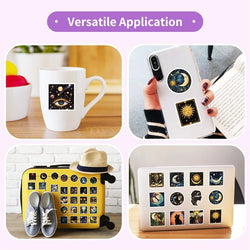 10/30/50PCS Cartoon Universe Sticky PVC Sticker Aesthetic Stationery DIY Decoration Scrapbooking School Supplies for Kids (ONLINE ORDER ONLY)