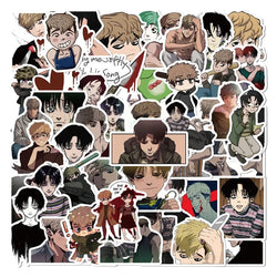 50pcs Anime Stickers for Laptop, Phone, Scooter, Suitcase, Water Bottle, Stationery, Refrigerator Decoration (ONLINE ORDER ONLY)