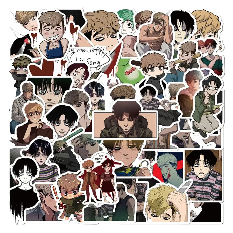 50pcs Anime Stickers for Laptop, Phone, Scooter, Suitcase, Water Bottle, Stationery, Refrigerator Decoration (ONLINE ORDER ONLY)