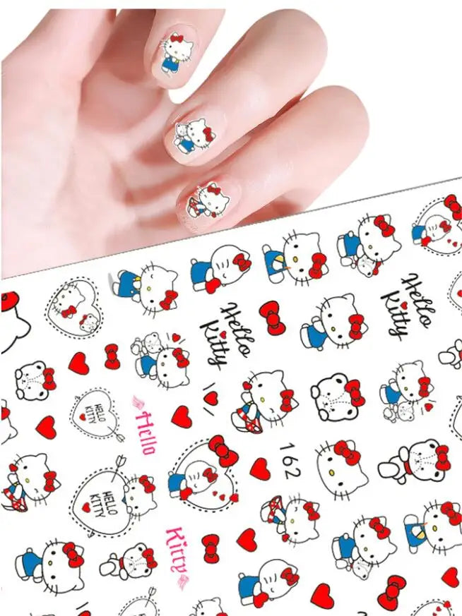 1PCS Disney Mickey Series Nail Stickers Cute 3D Minnie Nail Decorations Valentine's Day Christmas Self-Adhesive Nail Supplies *& (ONLINE ORDER ONLY)