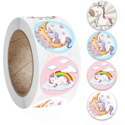 100-500pcs Cute Kids Cartoon Animals Labels Stickers for Gift Package Card Birthday Party Wrapping Children Stationery stickers (Online Order Only)