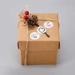 100-500pcs Merry Christmas Holiday Decoration Sticker 2.5cm Party Gift Baking Seal Sticker Invitation Letter Envelope Sticker (ONLINE ORDER ONLY)
