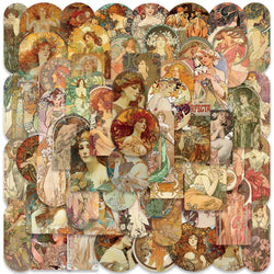 Vintage Medieval Art Stickers - 60/114PCS for Laptop, Bike, Luggage, Notebook, Kid Decals (ONLINE ORDER ONLY)