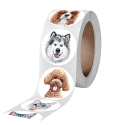 500pcs/roll Cute and Funny Cat and Dog Stickers (ONLINE ORDER ONLY)