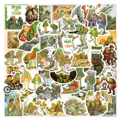 10/30/50PCS Frog and Toad Stickers Picture Book Animation Sticker Luggage Laptop Phone Guitar Car Bike Skateboard Cartoon Decals (ONLINE ORDER ONLY)