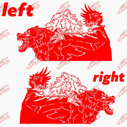 Large Anime Decal Graphic For Cars Sticker Decoration Side Hood Auto Parts Die Cutting Water Proof Vinyl Decals Accessories (ONLINE ORDER ONLY)