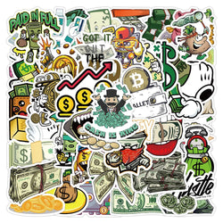 Cartoon Graffiti Waterproof Stickers for Skateboard, Laptop, Phone, Water Cup - 10/30/50pcs (ONLINE ORDER ONLY)