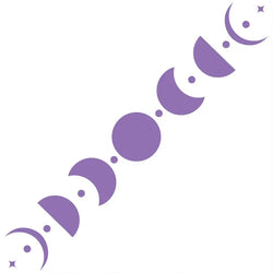 50CM Car Sticker Moon Phase Line Row Stars Rear Glass Mystery Witch Stickers Windshield Banner Decoration Vinyl Decals (ONLINE ORDER ONLY)