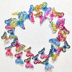 Rainbow Butterfly Wall Stickers for Wedding and Party Decor (Online Order Only)