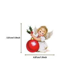 56Pcs Romantic Christmas Stickers Crafts Scrapbooking Book Label Decorative Christmas Tree Sticker DIY Stationery Notebook (ONLINE ORDER ONLY)