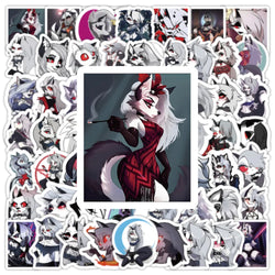 10/30/50/100PCS Helluva Boss Stickers Loona Cartoon Sticker Anime DIY Scrapbook Luggage Laptop Car Bike Skateboard Decals Toy (ONLINE ORDER ONLY)