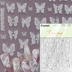 Dreamy Chic Butterfly Flower Bowknot Square Rhinestone Crystal 5D Self Adhesive Nail Art Stickers Fantasy Shiny Manicure Decals (ONLINE ORDER ONLY)