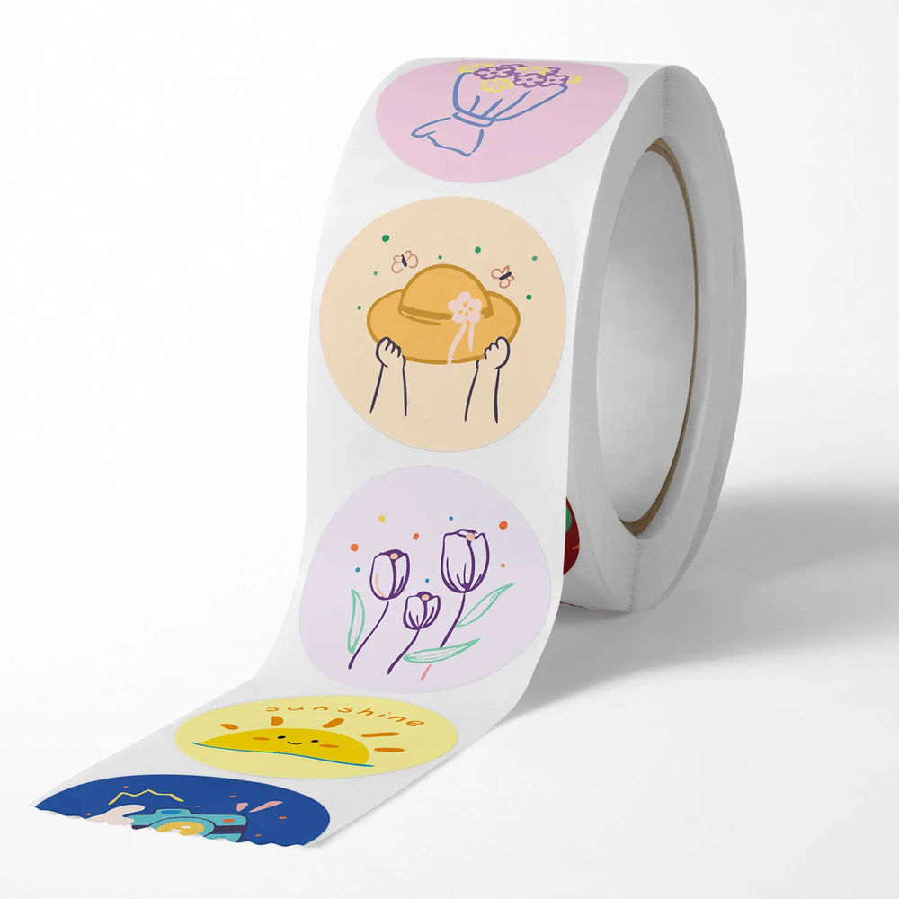 100-500pcs Reward Stickers for Kids Children Personalized Small Business Gift Decor Stickers Stationery Stickers Sealing Label (ONLINE ORDER ONLY)