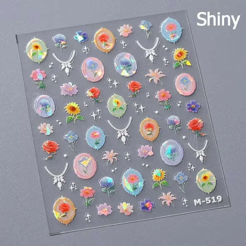 Charming Sunflower Rabbit Pumpkin Squirrel Pinecone Deciduous Produce Good Harvests Cookie Nail Art Sticker Decoration Decals (ONLINE ORDER ONLY)