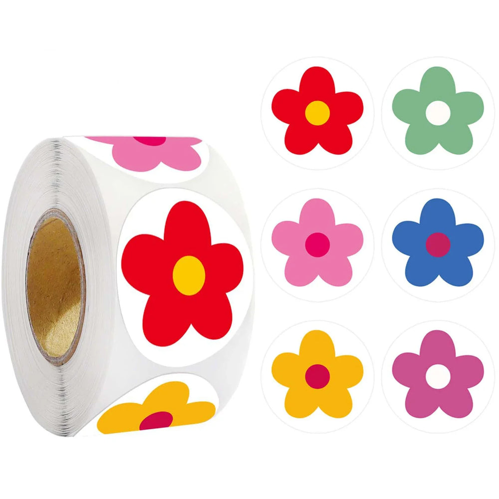 100-500pcs Flowers Reward Sticker for Kids Scrapbooking Decorative Stickers Gift Seals Stickers Teachers Classroom Supply (ONLINE ORDER ONLY)