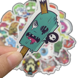 10/30/50PCS Horror Series Skull Zombie Cool Stickers Laptop Guitar Luggage Waterproof Graffiti Sticker Decal Kid Classic Toys (Online Order Only)