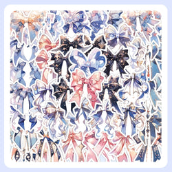 Cute Lolita Bow Anime Stickers for Phone Laptop Luggage Skateboard - 10/30/60PCS (Online Order Only)