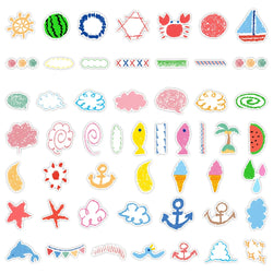 10/30/50PCS Kids Stickers Toy DIY Game Cute Graffiti Crayon Painting Sticker Decoration Decals For Notebook Wall Fridge Laptop (ONLINE ORDER ONLY)