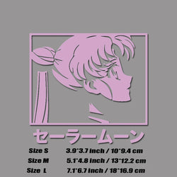 Moon Sailor anime decal,creative&fashion decal with high quality for car windows,good for female driver,For a Unique look! (ONLINE ORDER ONLY)