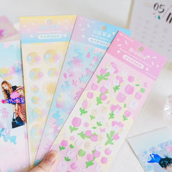Lovely Sweet House Series Stickers Bubble Love Chain Scrapbooking Decorative Diary Album Stick Label Kawaii Korean Stationery (ONLINE ORDER ONLY)