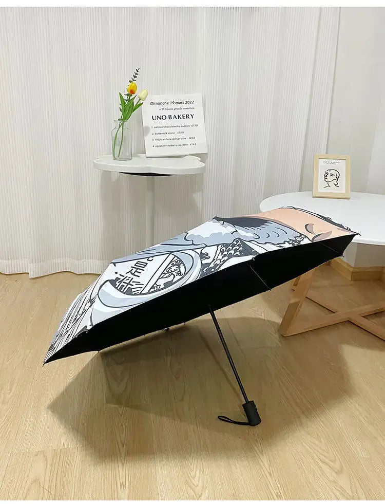 One Piece Nika Luffy Fold Umbrella Automatic Sunscreen (ONLINE ORDER ONLY)