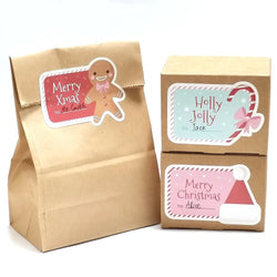 10-40Pcs Merry Christmas Stickers and Labels (ONLINE ORDER ONLY)