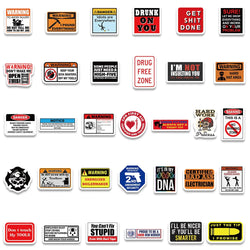 98PCS Funny Hard Hat and Construction Worker Stickers (Online Order Only)