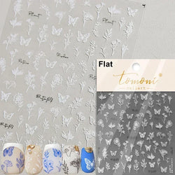 Dreamy Chic Butterfly Flower Bowknot Square Rhinestone Crystal 5D Self Adhesive Nail Art Stickers Fantasy Shiny Manicure Decals (ONLINE ORDER ONLY)
