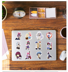 10/30/50PCS Angel Beats Cartoon Graffiti Anime Stickers Laptop Phone Guitar Skateboard Water Cup Waterproof Toy Sticker Decals (ONLINE ORDER ONLY)
