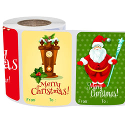 50-250Pcs Christmas Snowman Adhesive Labels Stickers Decoration Paper Scrapbooking Seal Thank You Sticker Stationery Supplies (ONLINE ORDER ONLY)