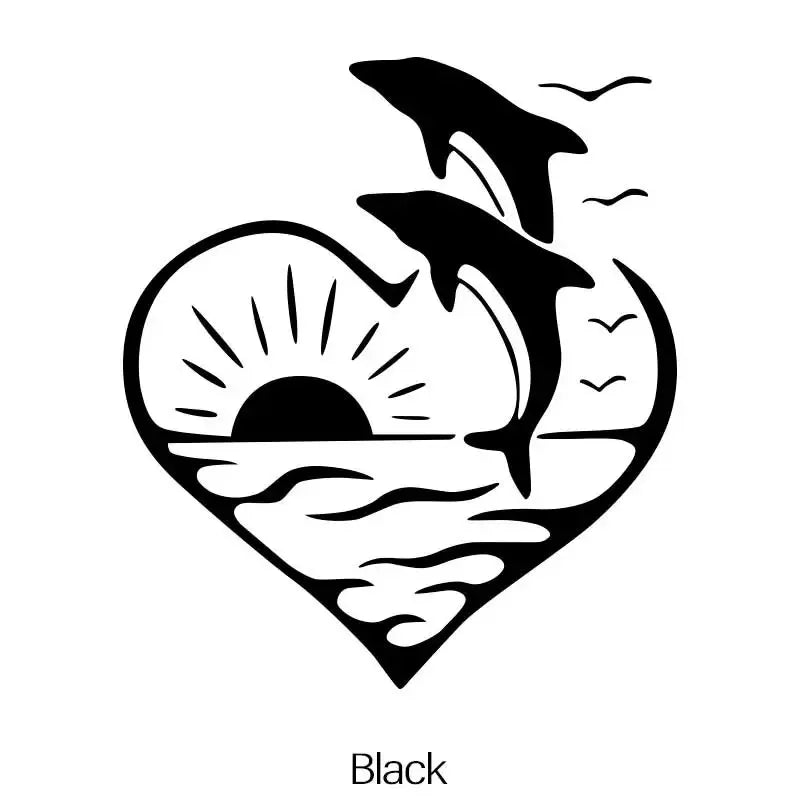 CUTE Dolphin Stickers Make Your Car Look Fun and Lovable,for  Cars, Trucks, Walls, Laptops, Windows, Motorcycles, Bumpers (ONLINE ORDER ONLY)