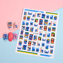 1PCS Disney Mickey Series Nail Stickers Cute 3D Minnie Nail Decorations Valentine's Day Christmas Self-Adhesive Nail Supplies *& (ONLINE ORDER ONLY)