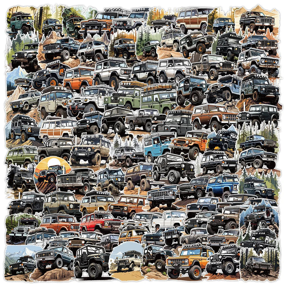 Cool Off-Road Vehicle Series Sticker Packs (ONLINE ORDER ONLY)