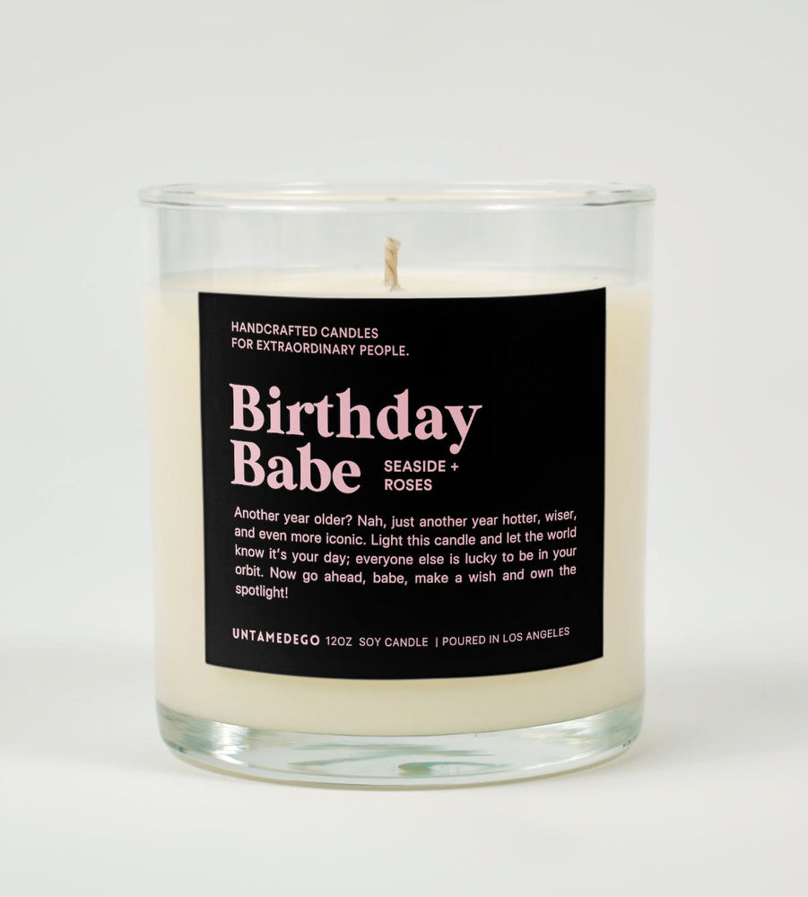 Birthday Babe Glass Candle (ONLINE ORDER ONLY)