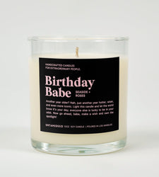 Birthday Babe Glass Candle (ONLINE ORDER ONLY)